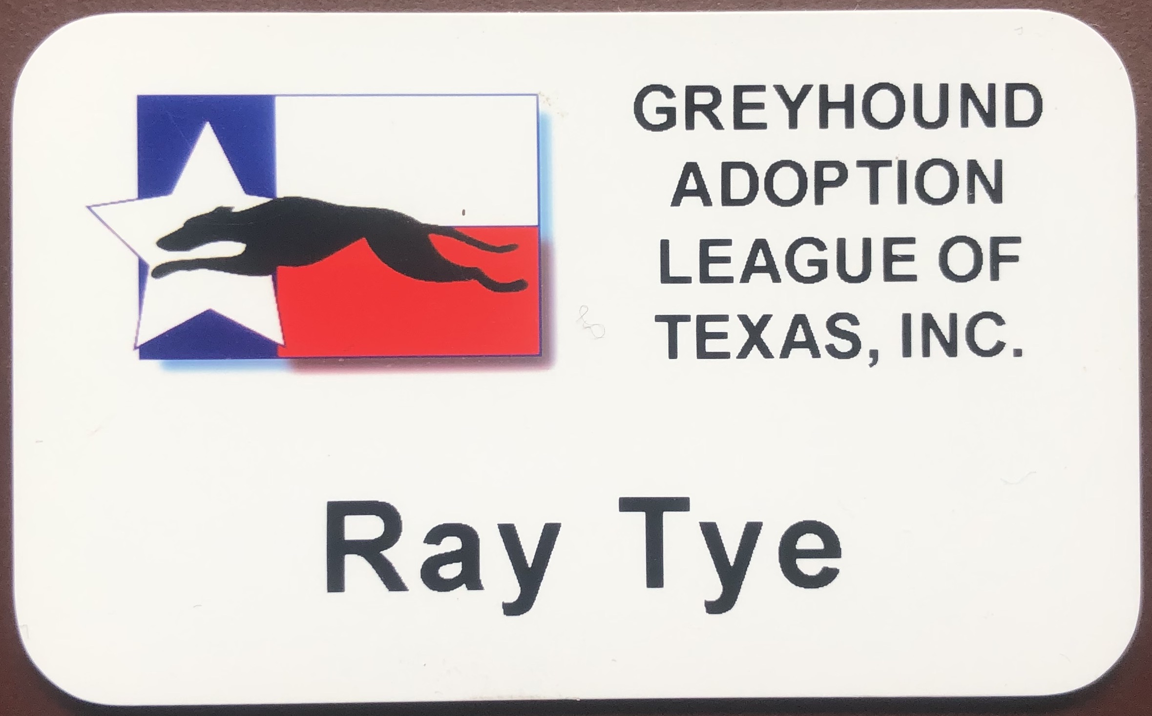 Ray Tye, GALT, Greyhound Adoption League of Texas